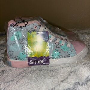 Disney Stitch High-Top Sneakers - Pink and Blue size 9 women’s